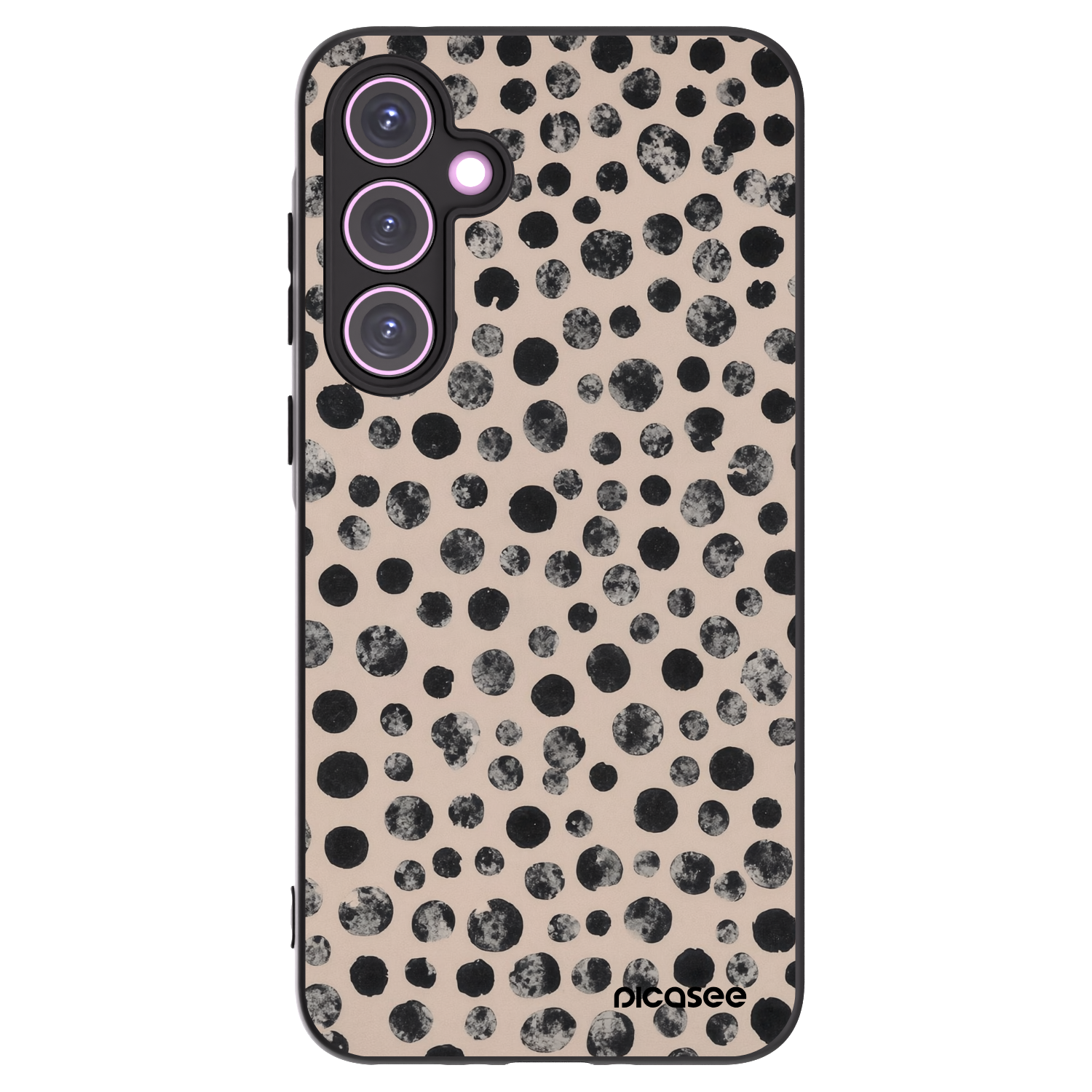 Picasee silikonski črni ovitek za Samsung Galaxy A35 5G A356B - Dots