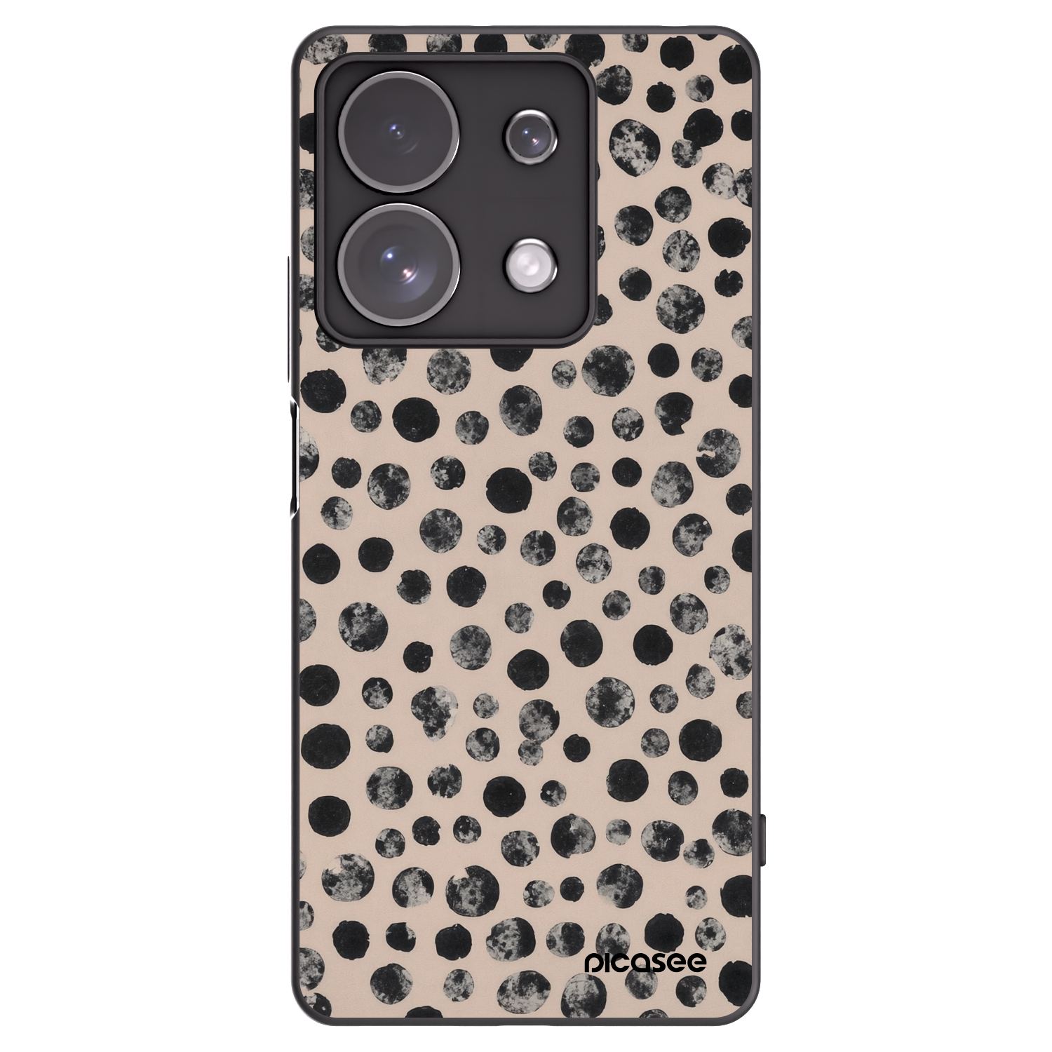 Picasee silikonski črni ovitek za Xiaomi Redmi Note 13 Pro 4G - Dots
