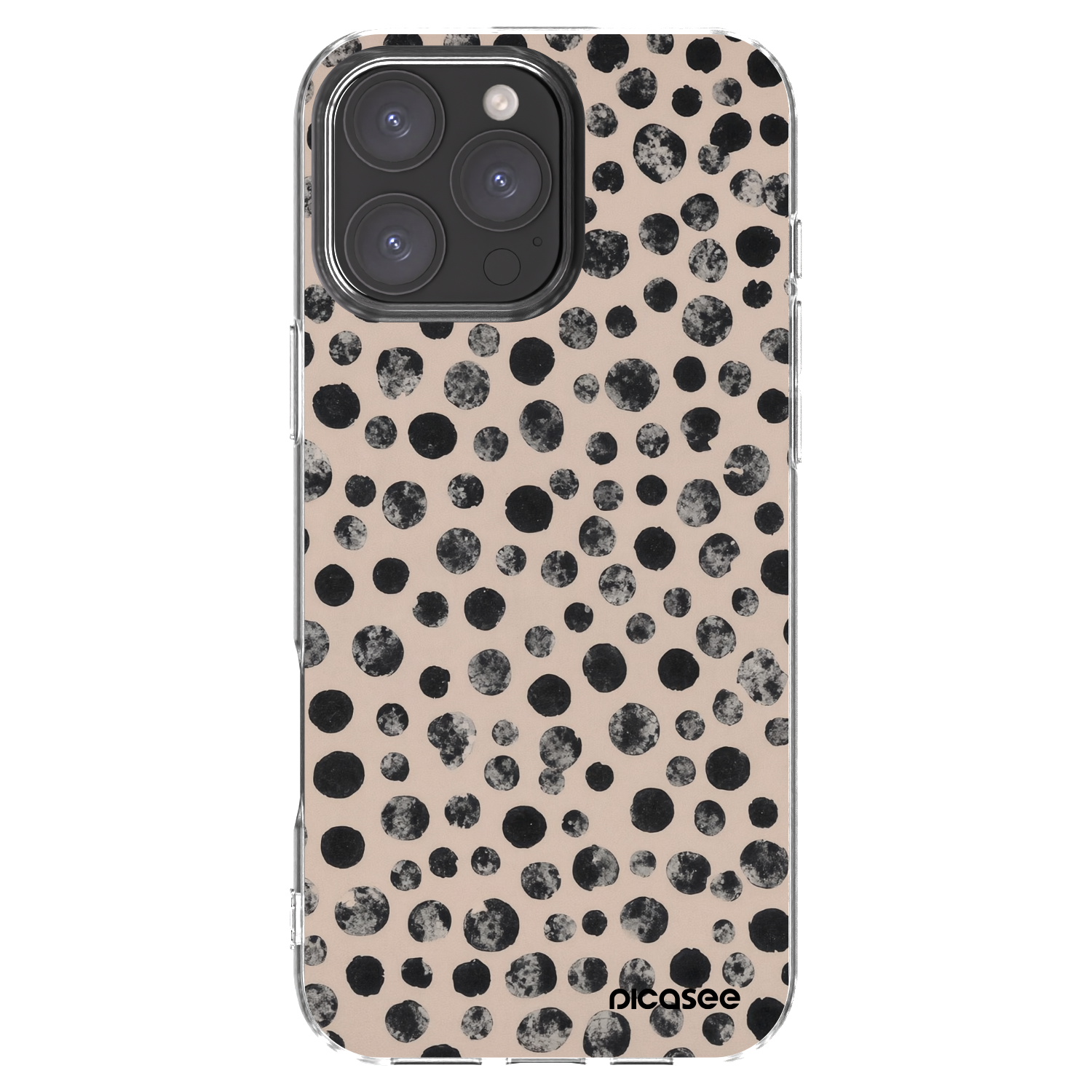 Picasee silikonski prozorni ovitek za Apple iPhone 16 Pro Max - Dots