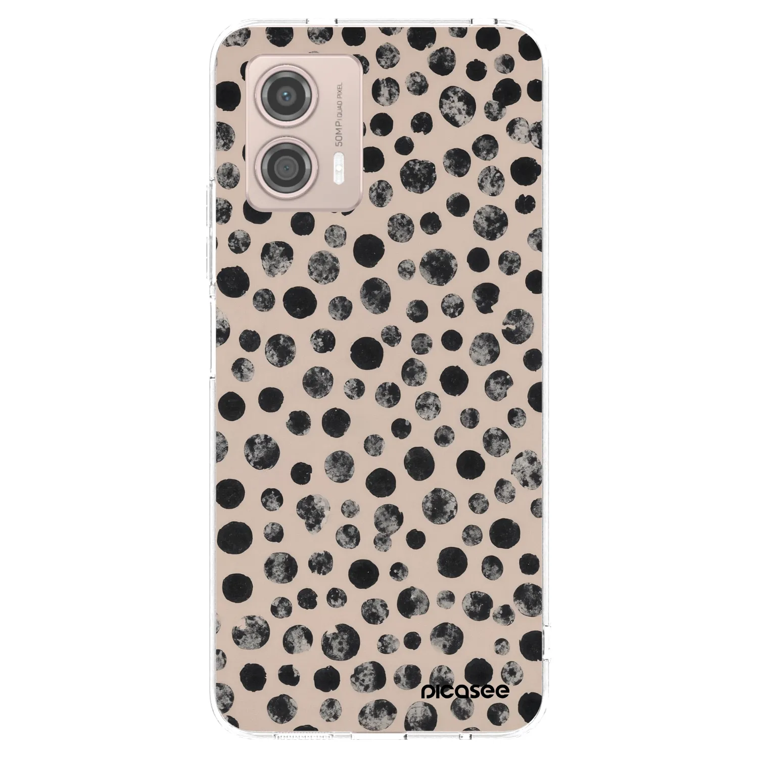 Picasee silikonski prozorni ovitek za Motorola Moto G53 5G - Dots