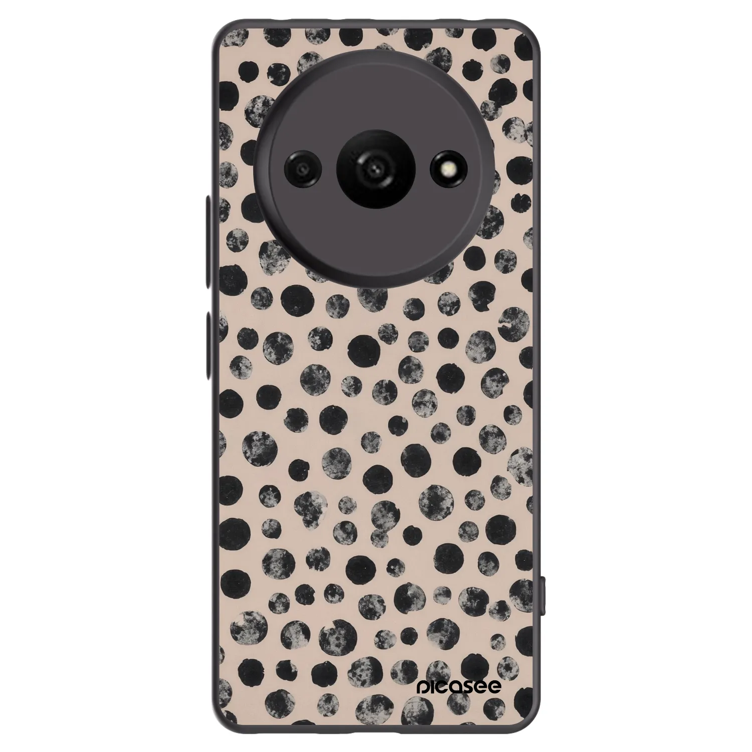 Picasee silikonski črni ovitek za Xiaomi Redmi A3 - Dots