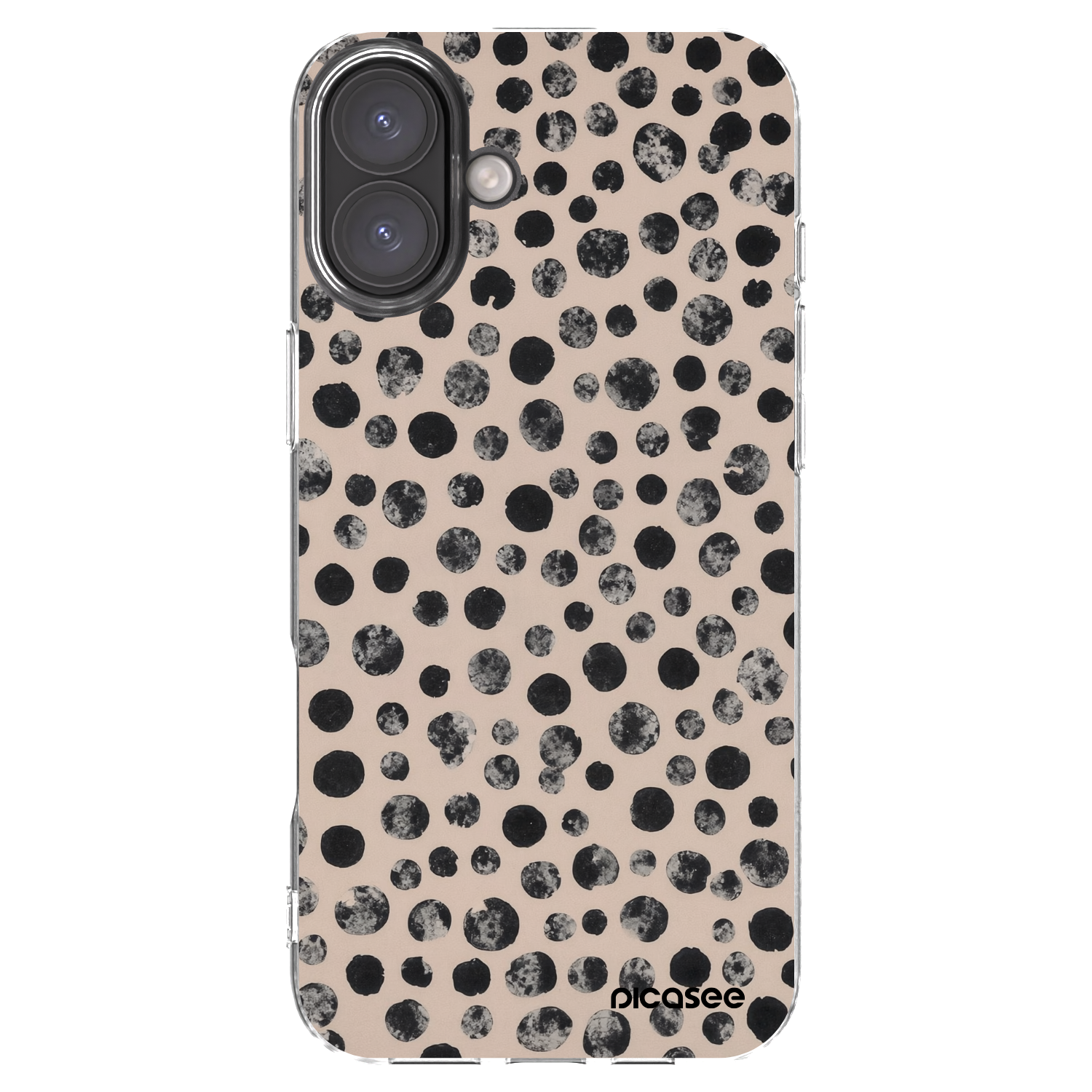 Picasee silikonski prozorni ovitek za Apple iPhone 16 Plus - Dots