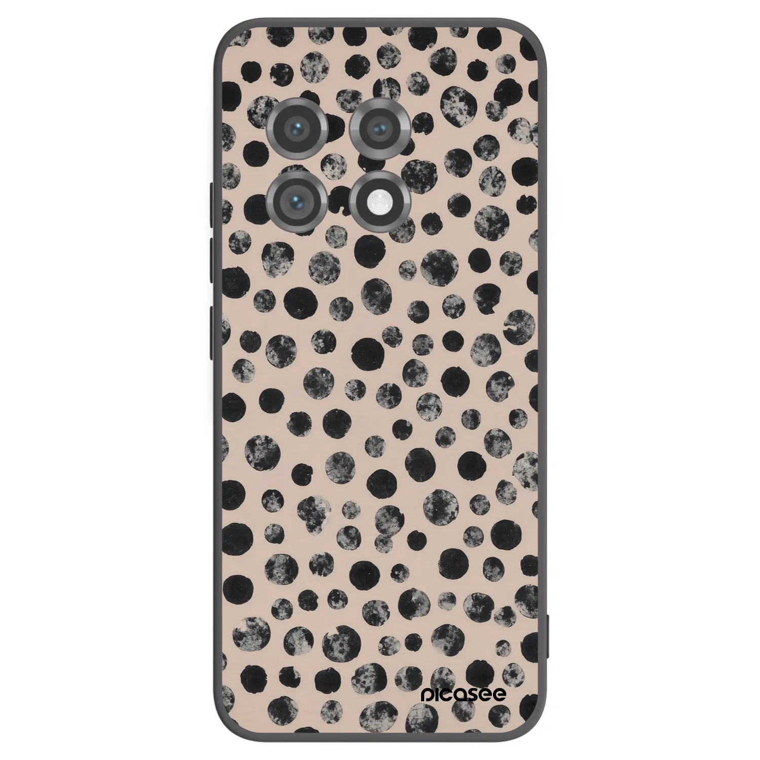 Picasee silikonski črni ovitek za OnePlus 11 5G - Dots