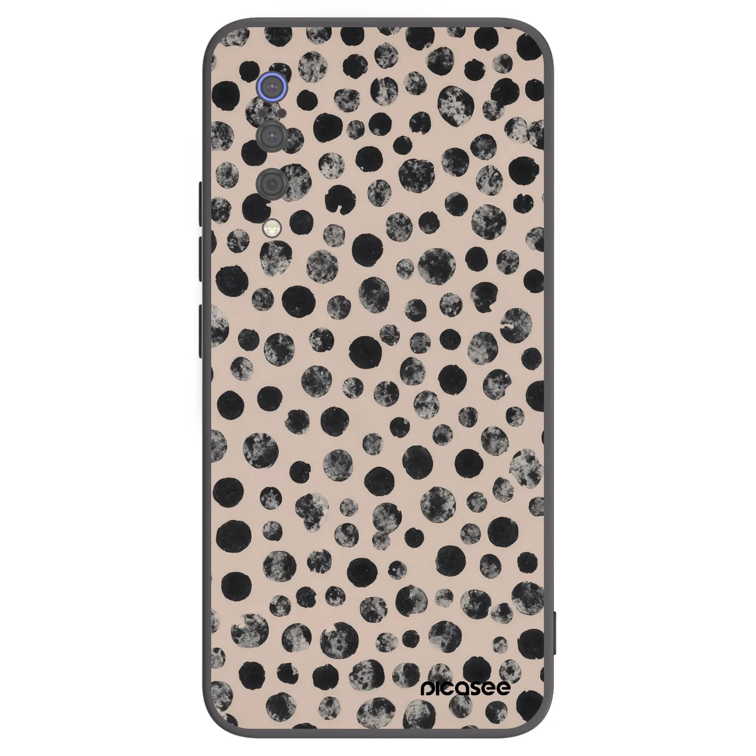 Picasee silikonski črni ovitek za Xiaomi Mi 9 - Dots