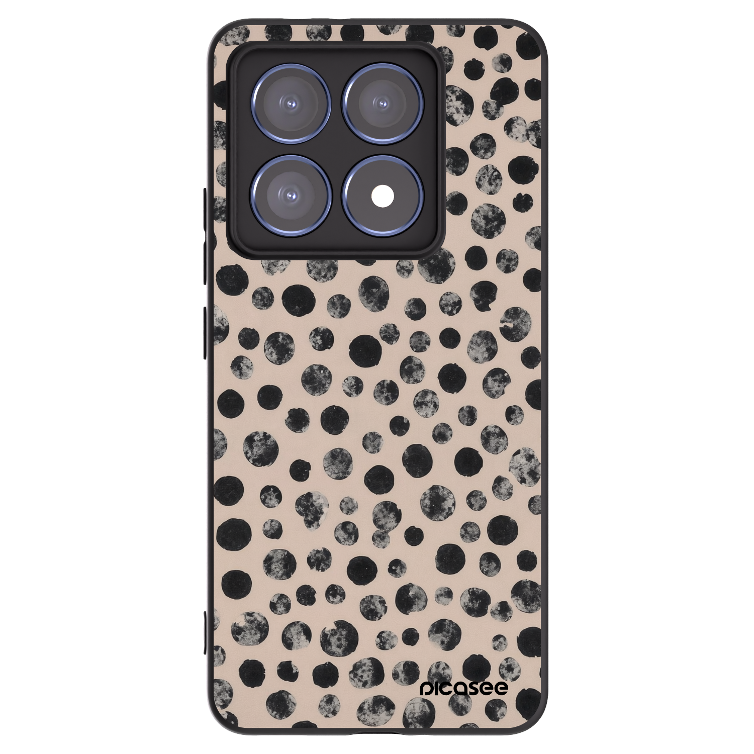 Picasee silikonski črni ovitek za Xiaomi 14T Pro - Dots