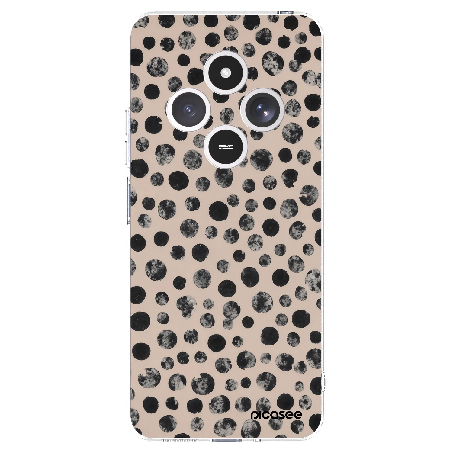 Picasee silikonski prozorni ovitek za Xiaomi Redmi 14C - Dots