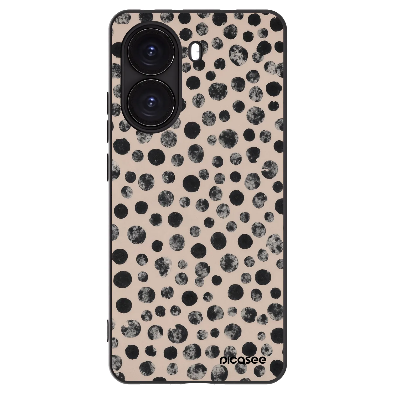 Picasee silikonski črni ovitek za Xiaomi Poco X7 Pro 5G - Dots
