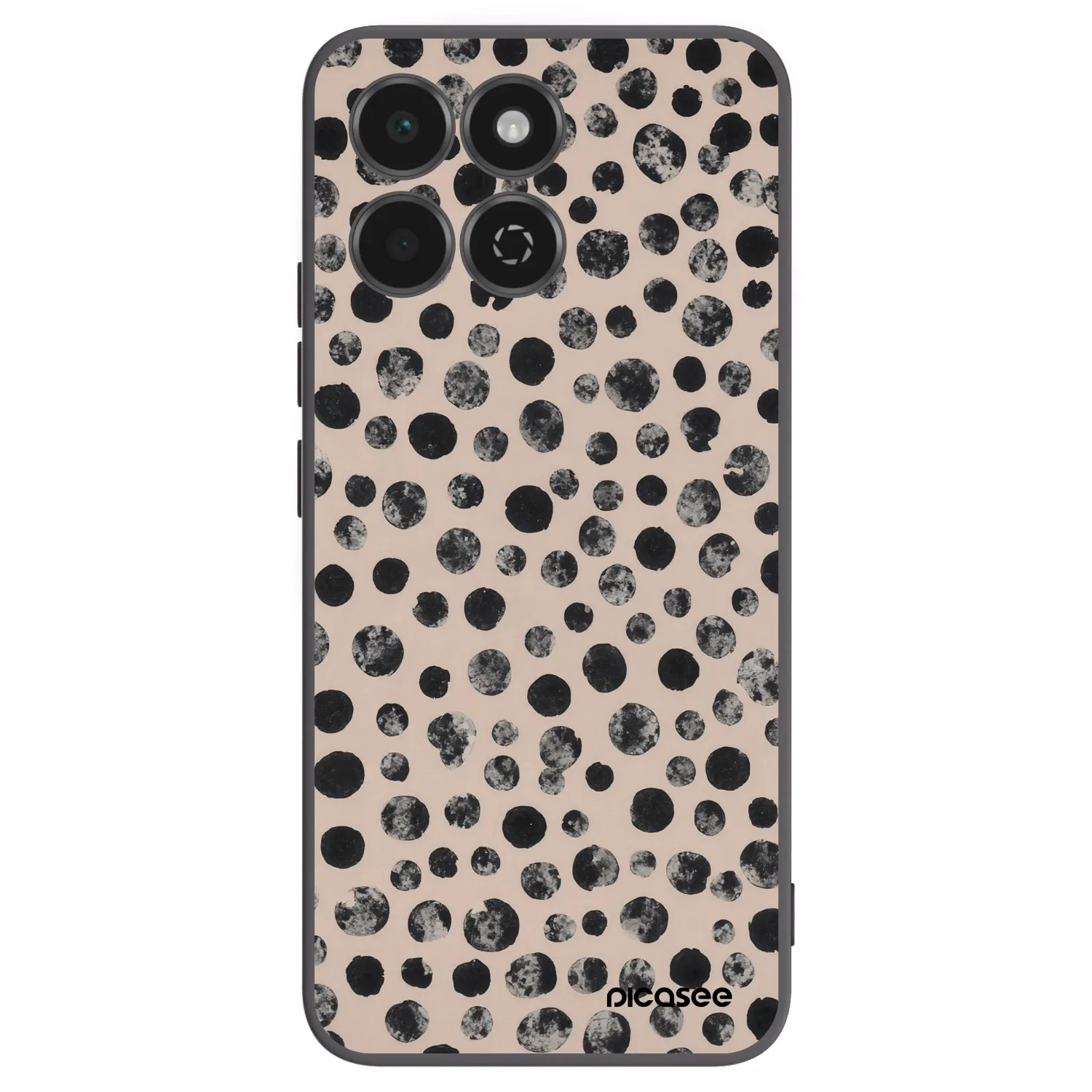 Picasee silikonski črni ovitek za Honor 200 Smart 5G - Dots