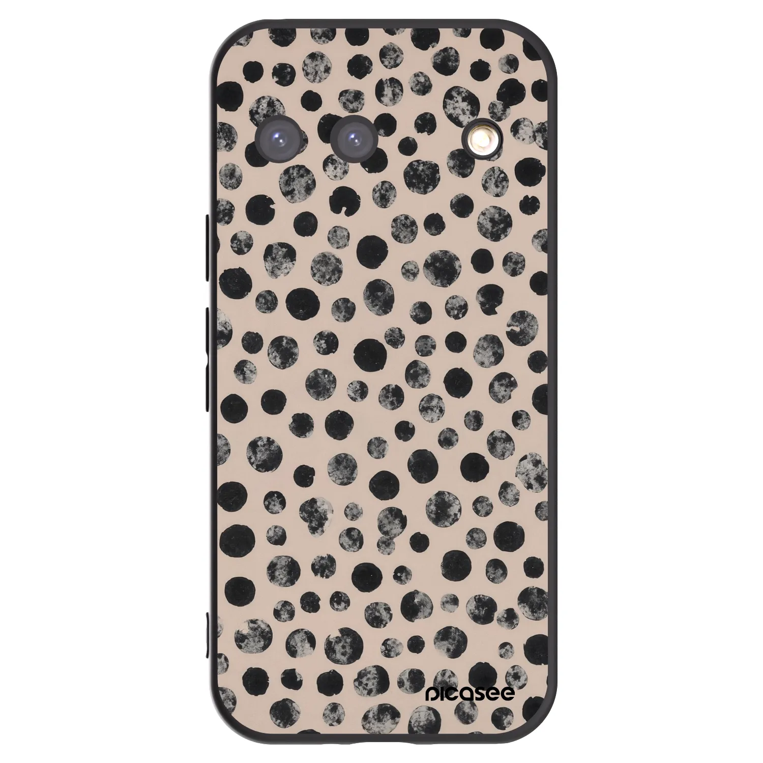 Picasee silikonski črni ovitek za Google Pixel 9 - Dots