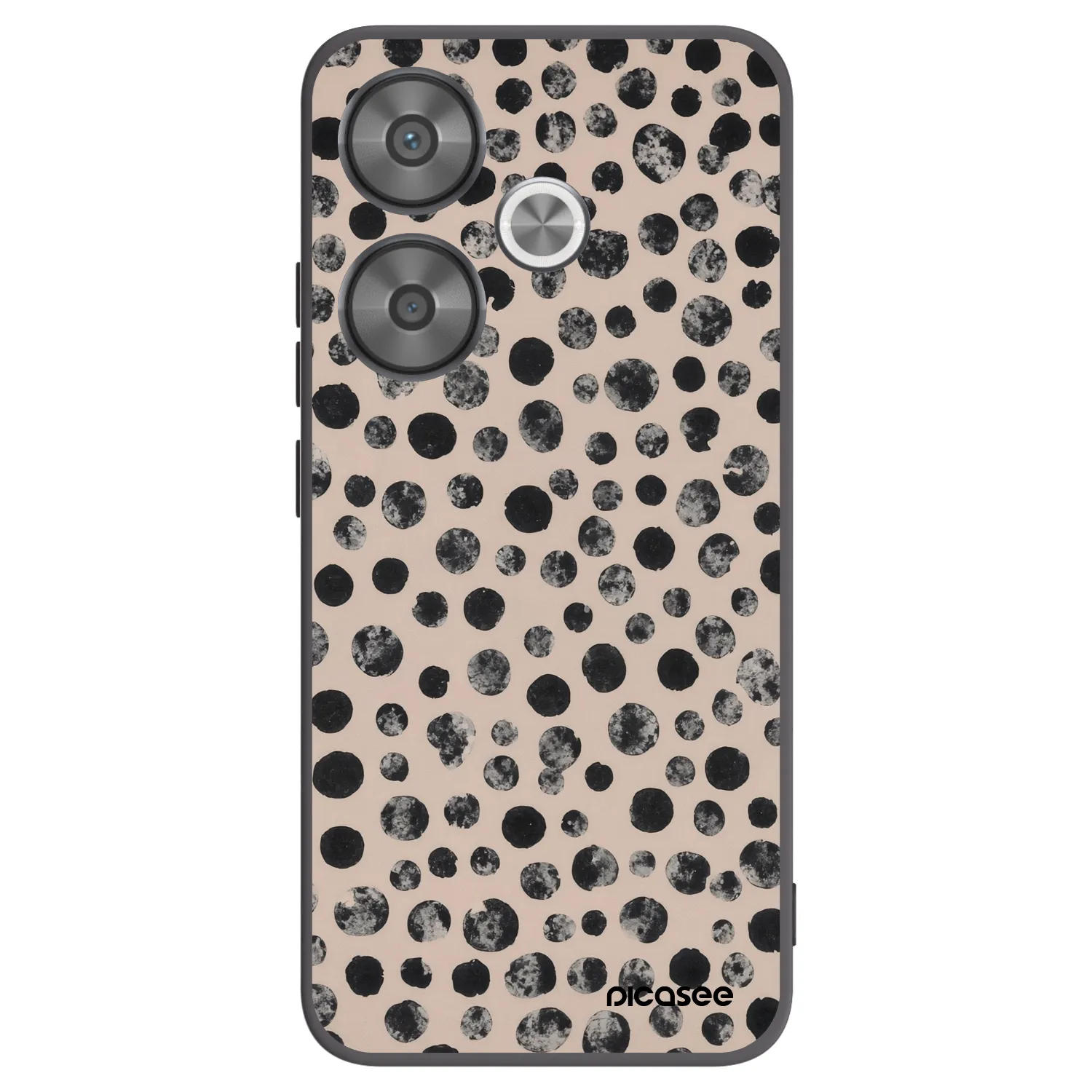 Picasee silikonski črni ovitek za Xiaomi Poco F6 - Dots