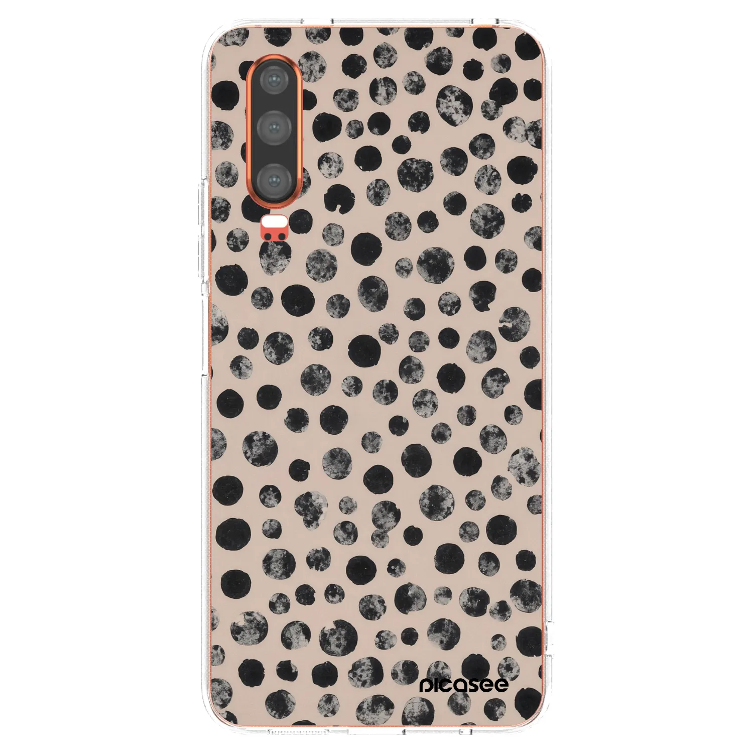Picasee silikonski prozorni ovitek za Huawei P30 - Dots