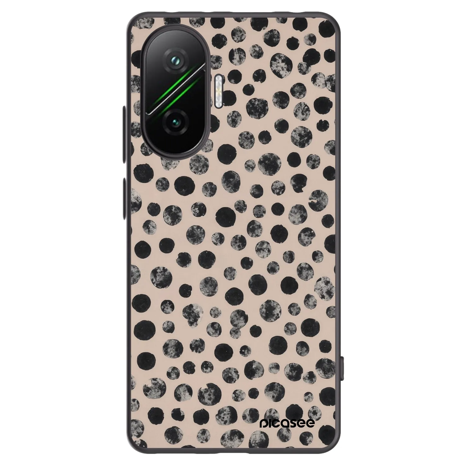 Picasee silikonski črni ovitek za Xiaomi Poco F7 Pro 5G - Dots