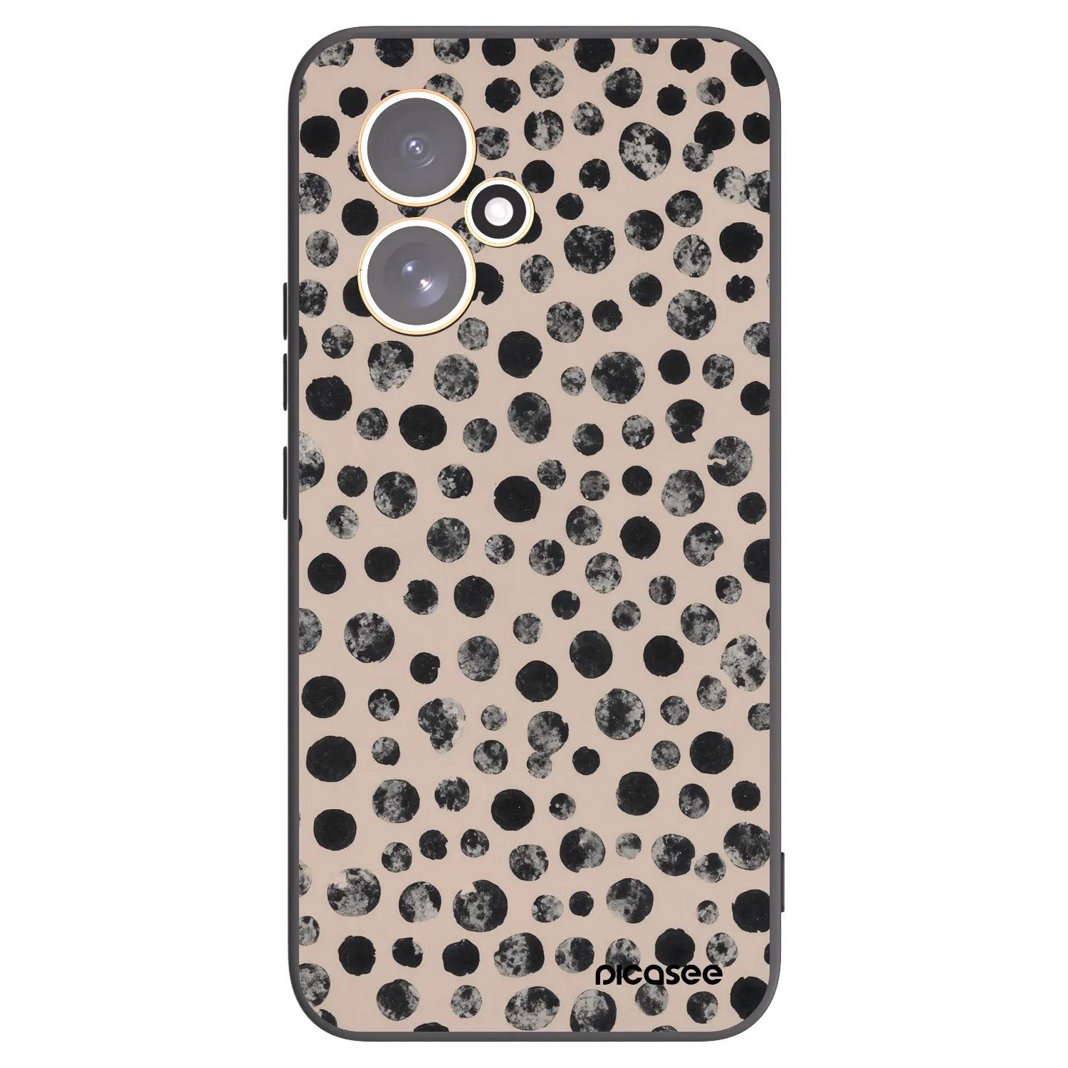 Picasee silikonski črni ovitek za Honor 400 5G - Dots