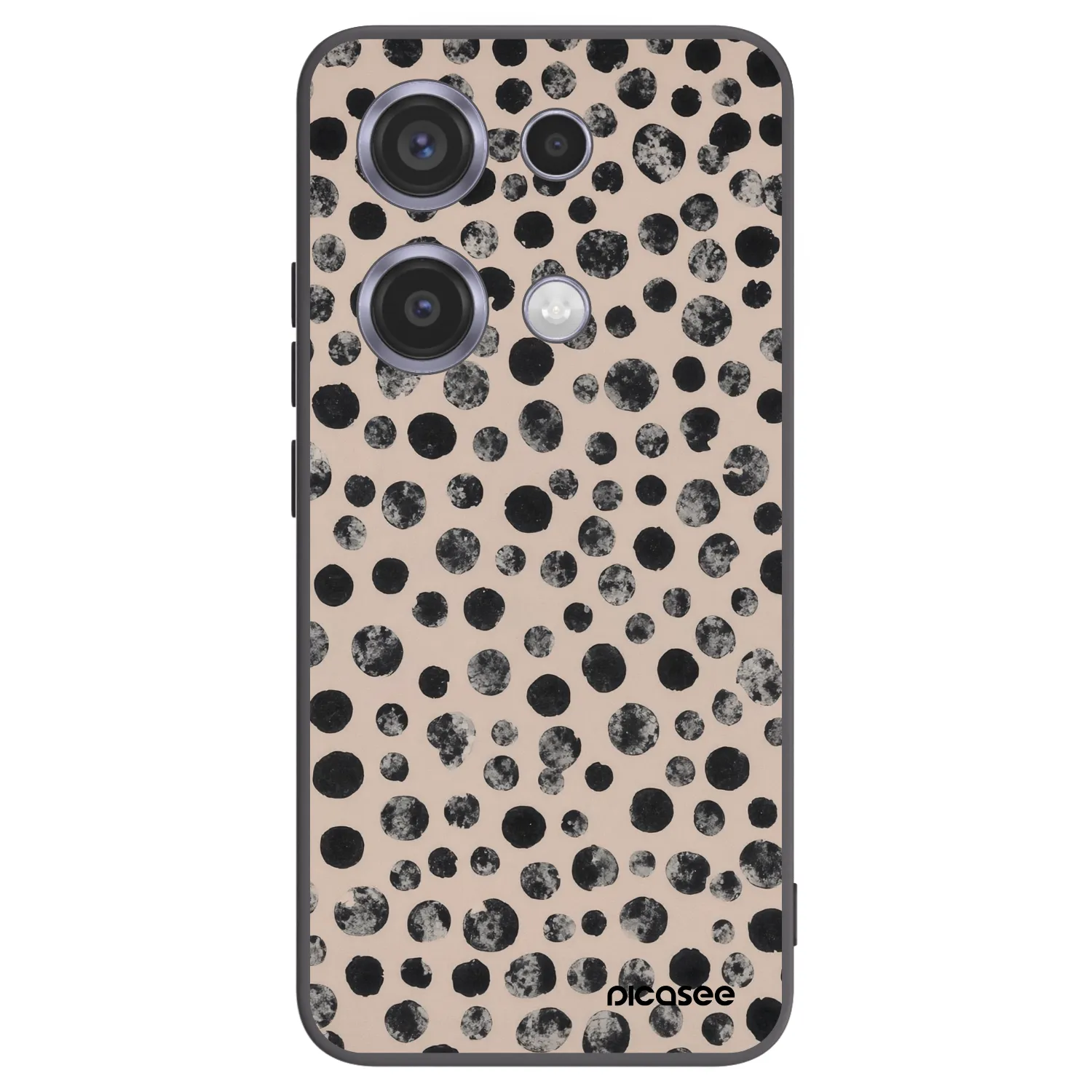 Picasee silikonski črni ovitek za Xiaomi Redmi Note 14S - Dots