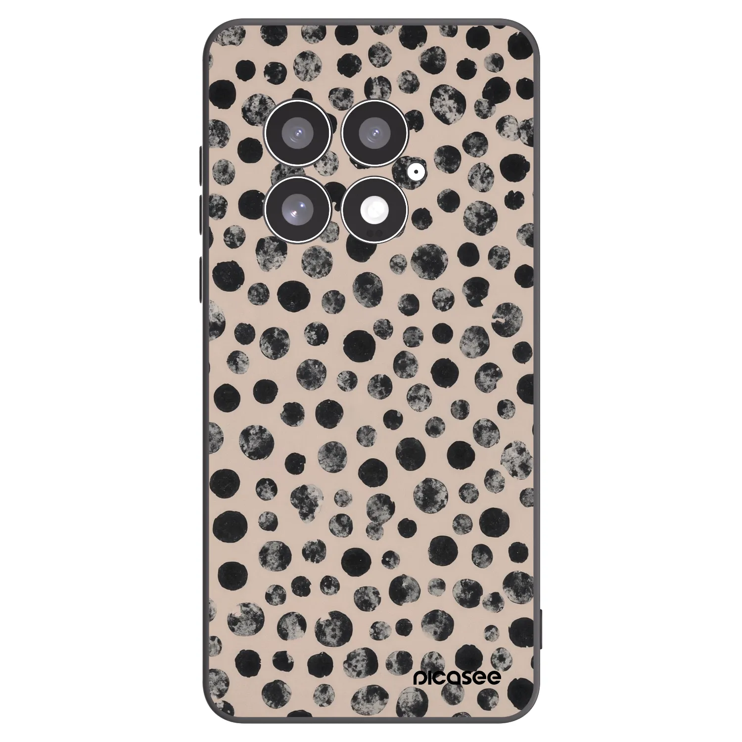 Picasee silikonski črni ovitek za OnePlus 13 5G - Dots