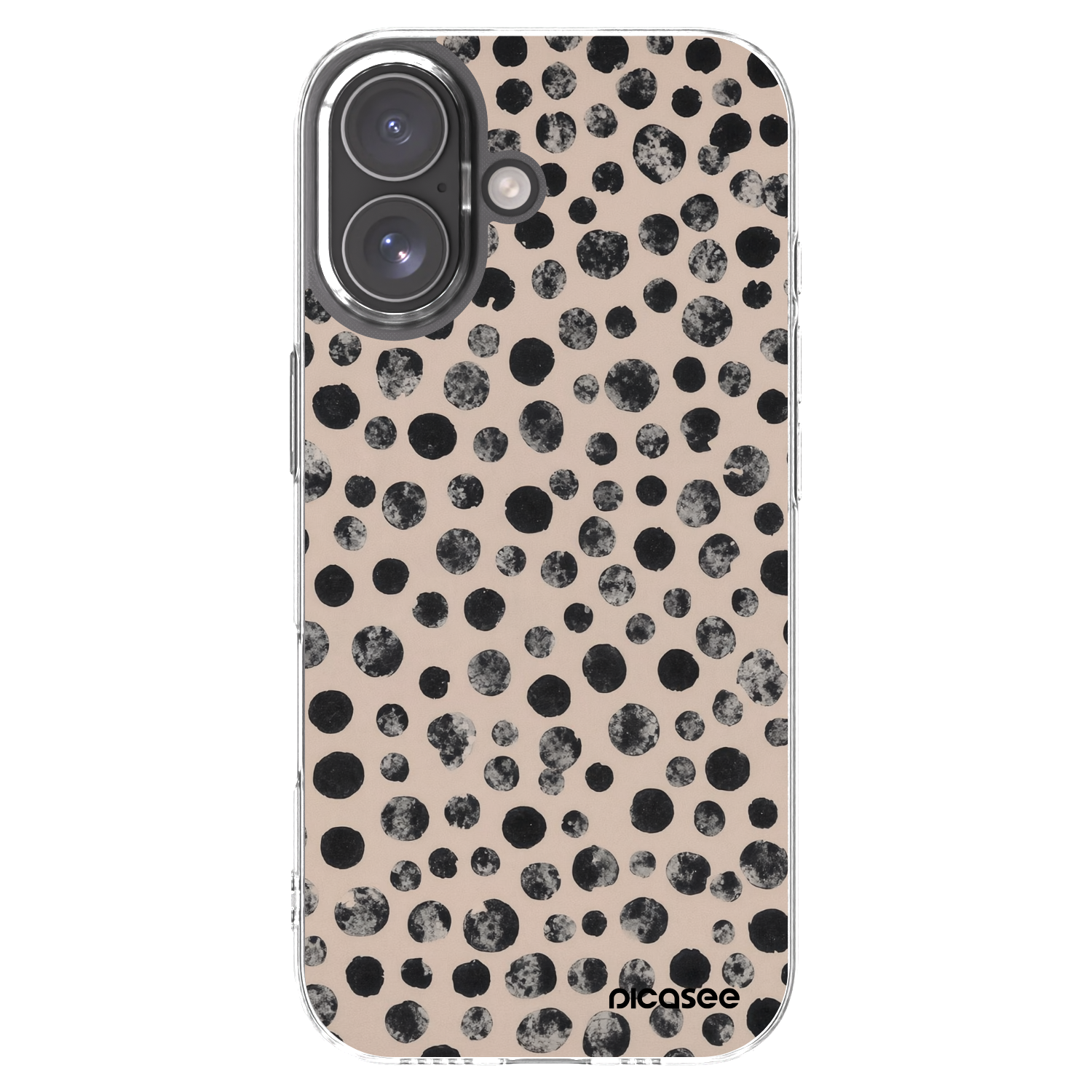 Picasee silikonski prozorni ovitek za Apple iPhone 17 - Dots