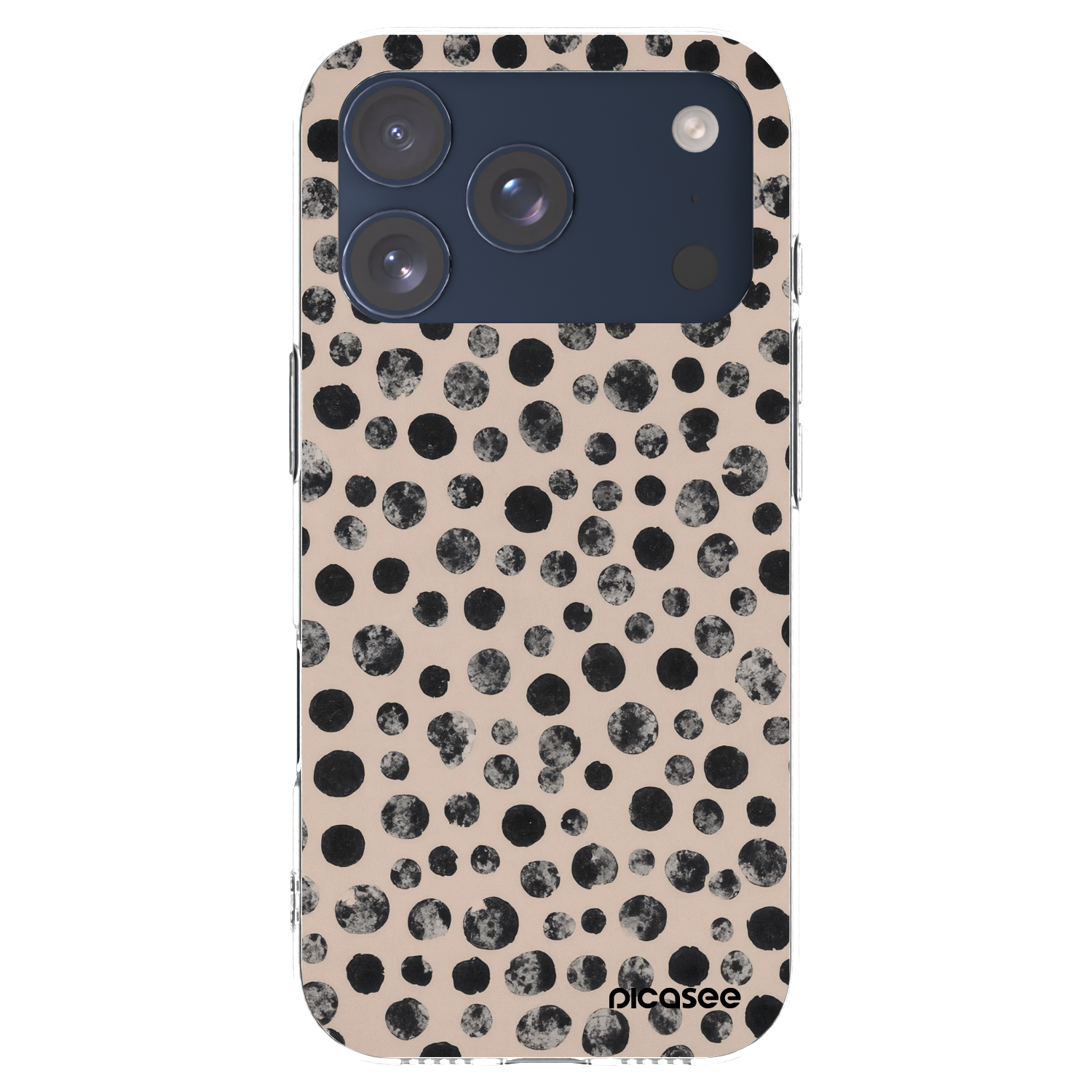 Picasee silikonski prozorni ovitek za Apple iPhone 17 Pro - Dots
