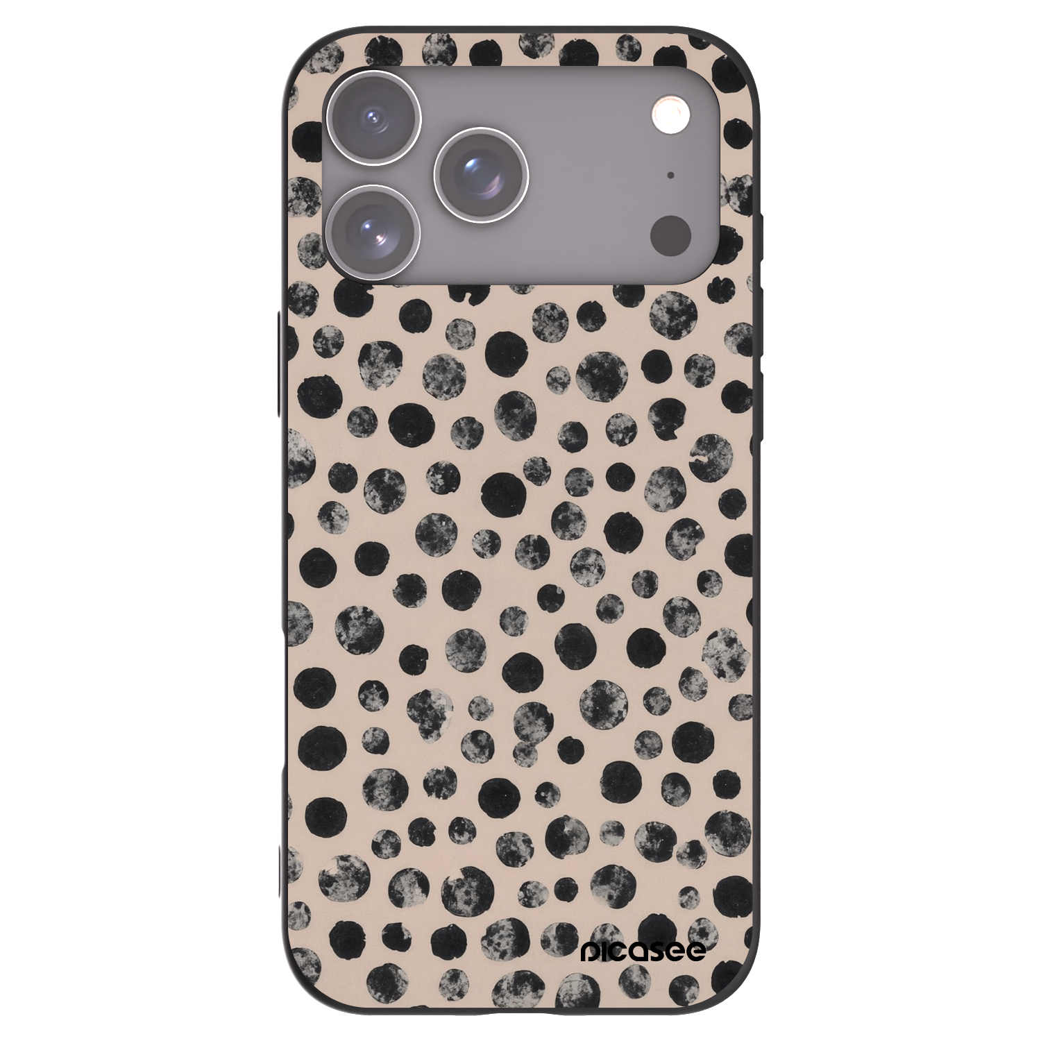 Picasee silikonski črni ovitek za Apple iPhone 17 Pro Max - Dots