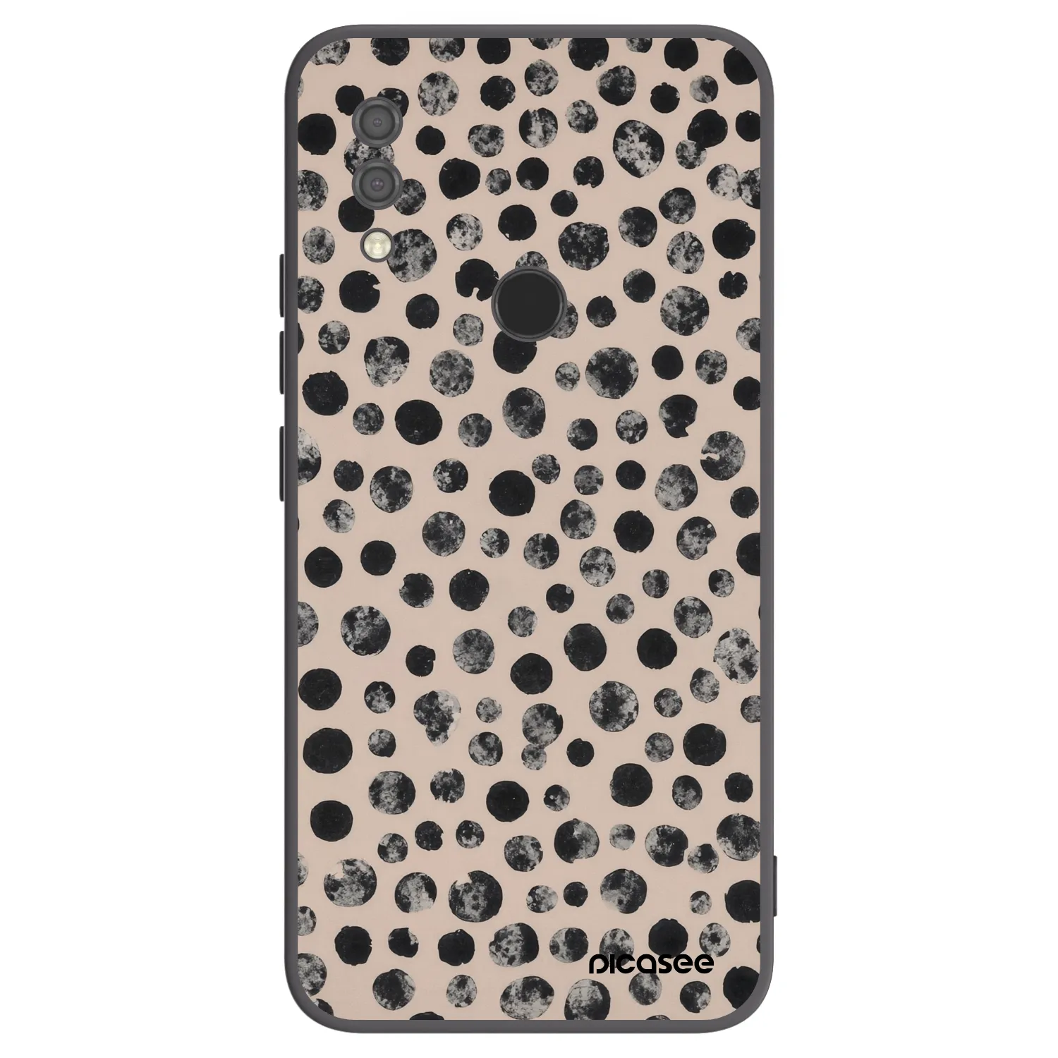 Picasee silikonski črni ovitek za Xiaomi Redmi 7 - Dots