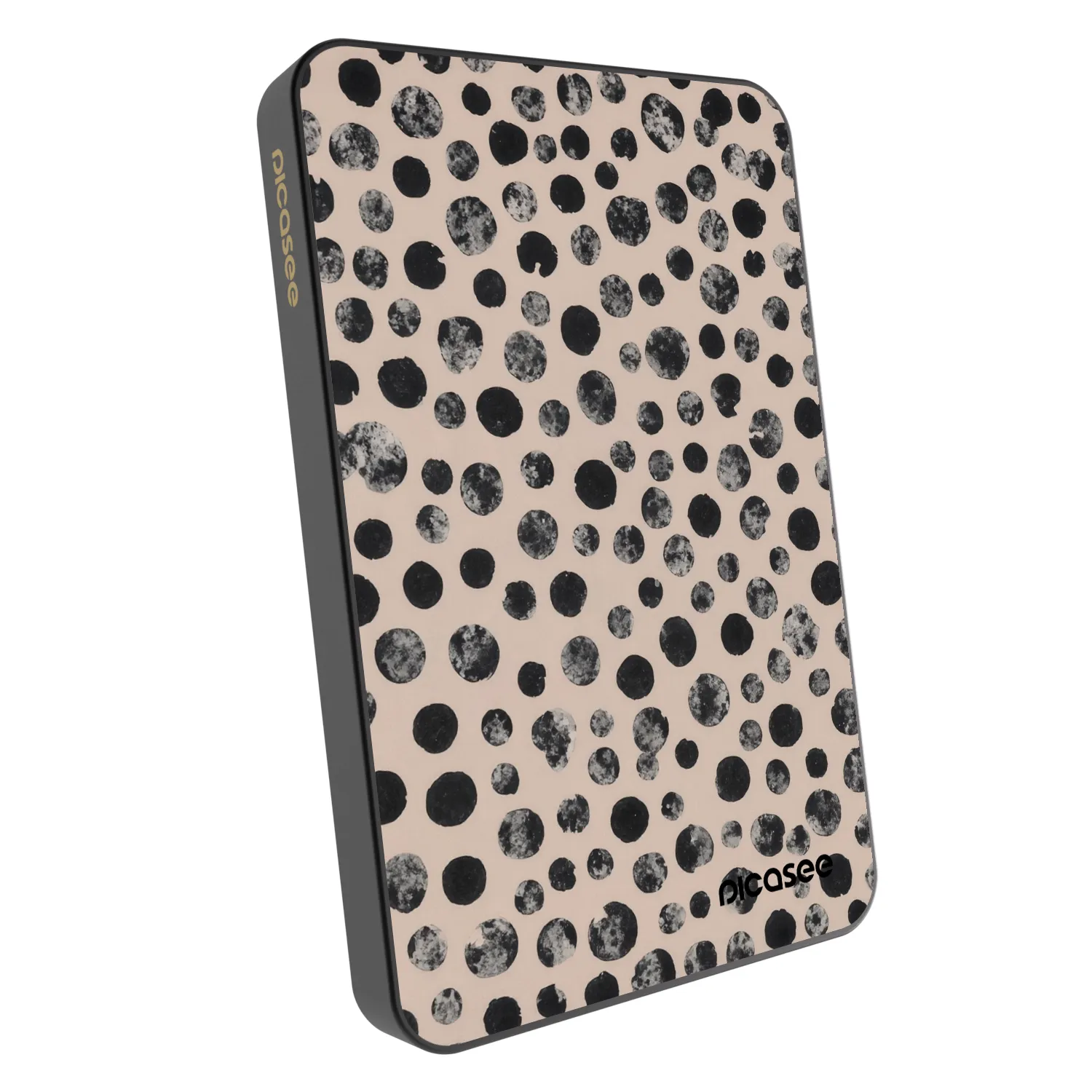 Picasee Prenosna baterija z MagSafe 5 000 mAh Siva - Dots