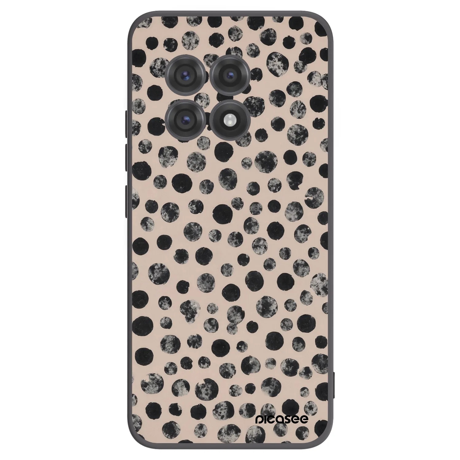 Picasee silikonski črni ovitek za OnePlus 13R 5G - Dots