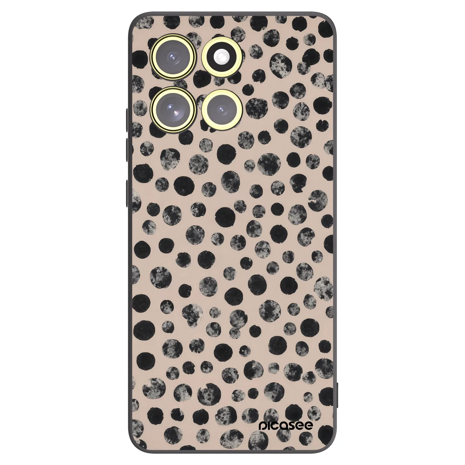 Picasee silikonski črni ovitek za Motorola Moto G86 5G - Dots