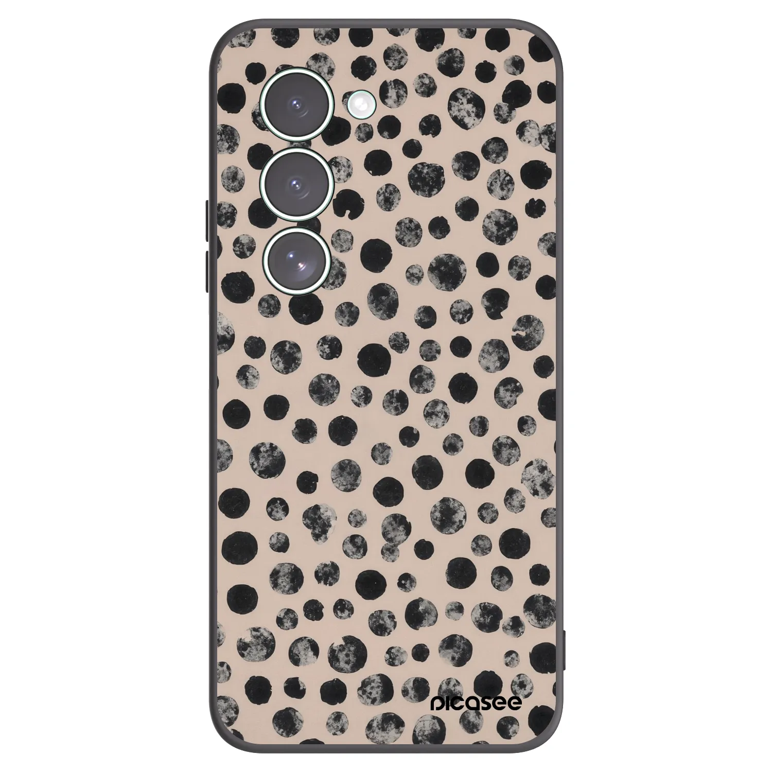 Picasee silikonski črni ovitek za Xiaomi Redmi 15 5G - Dots