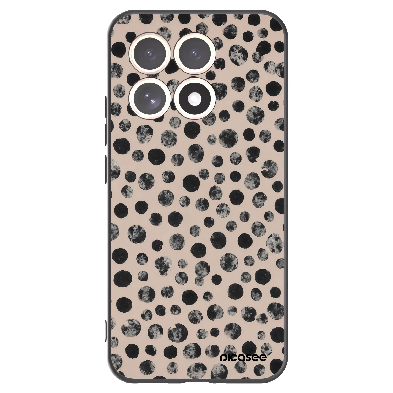 Picasee silikonski črni ovitek za Xiaomi 15T - Dots