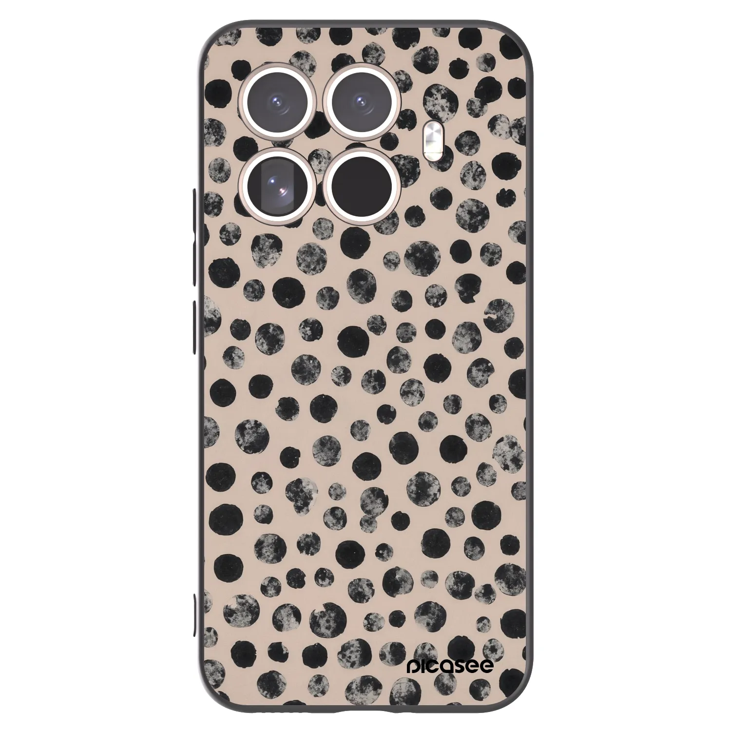 Picasee silikonski črni ovitek za Xiaomi 15T Pro - Dots