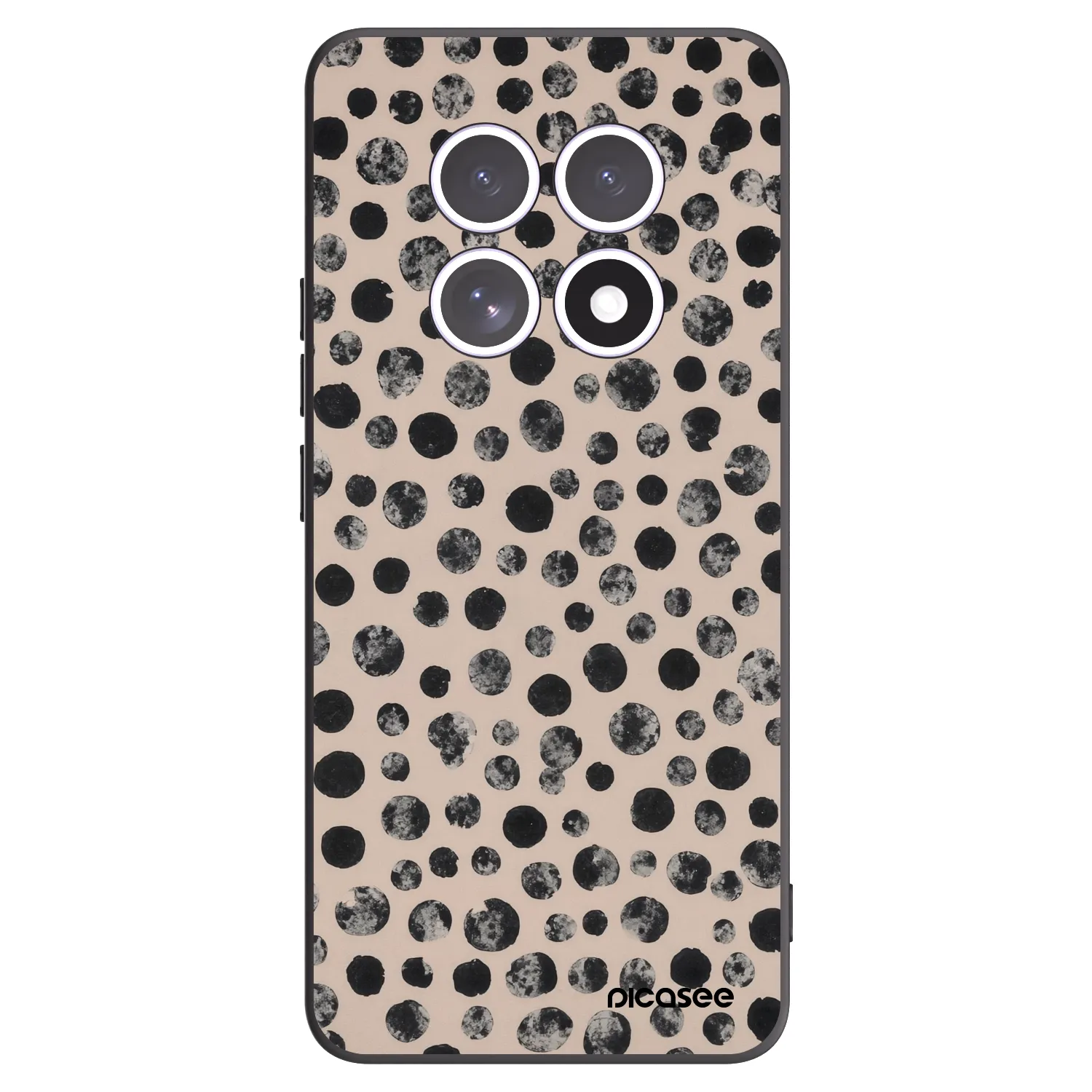 Picasee silikonski črni ovitek za Xiaomi Redmi Note 15 - Dots