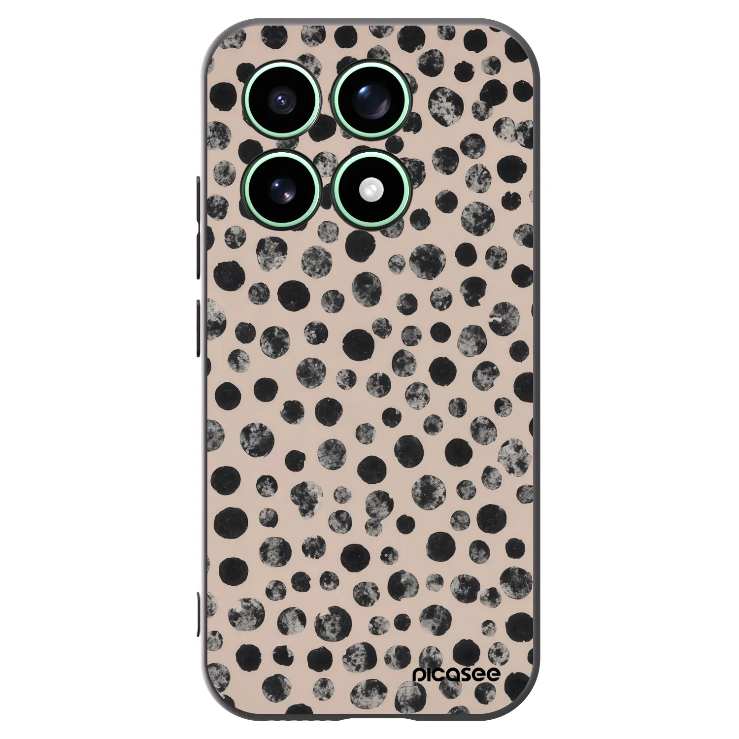 Picasee silikonski črni ovitek za Xiaomi 17 - Dots