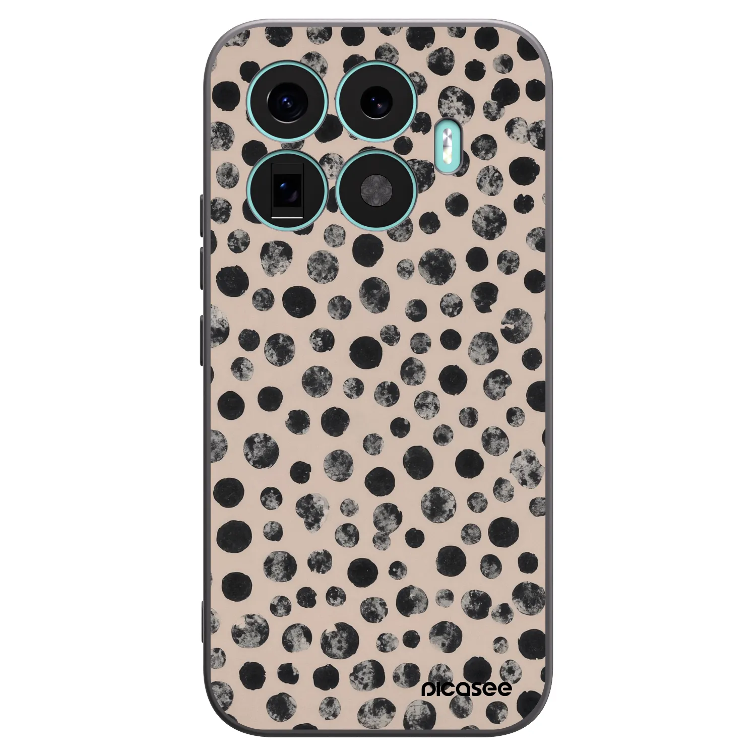 Picasee silikonski črni ovitek za Xiaomi 17T - Dots