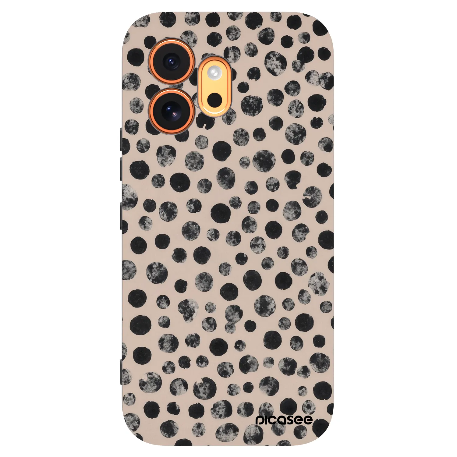 Picasee silikonski črni ovitek za Honor 600 - Dots