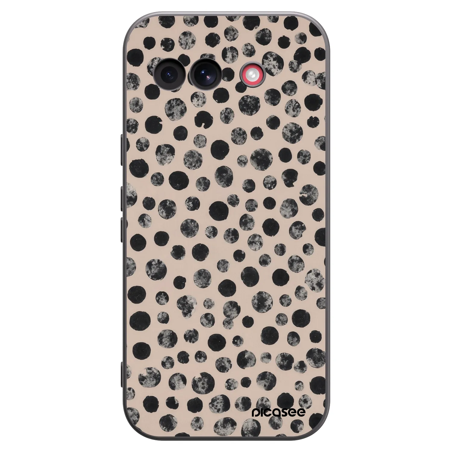 Picasee silikonski črni ovitek za Google Pixel 10a - Dots
