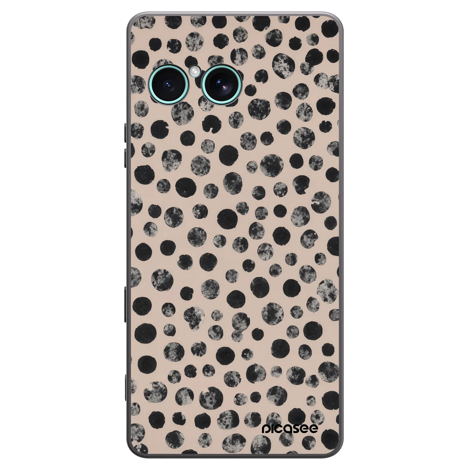 Picasee silikonski črni ovitek za Sony Xperia 10 VII - Dots