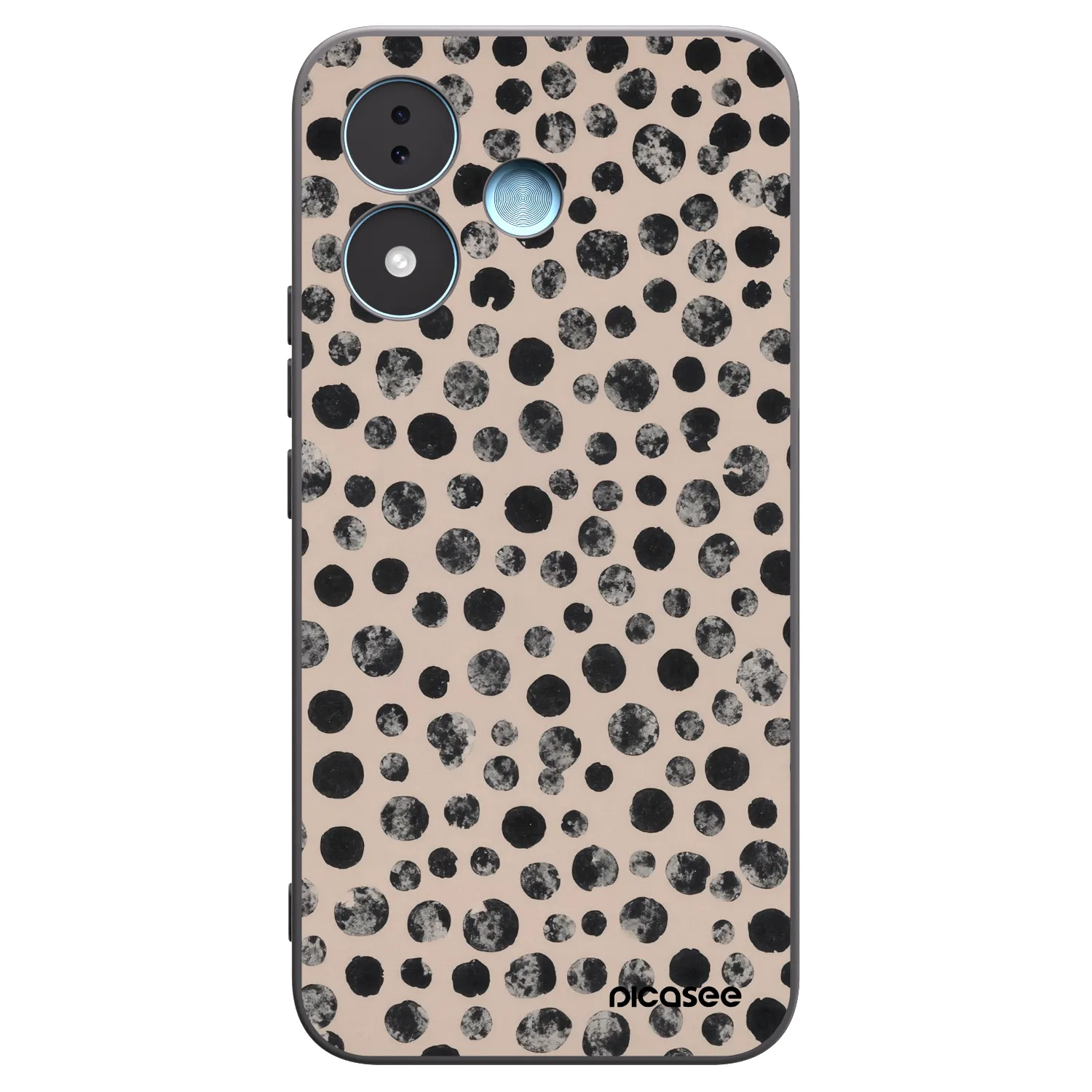 Picasee silikonski črni ovitek za Xiaomi Redmi Note 17 5G - Dots