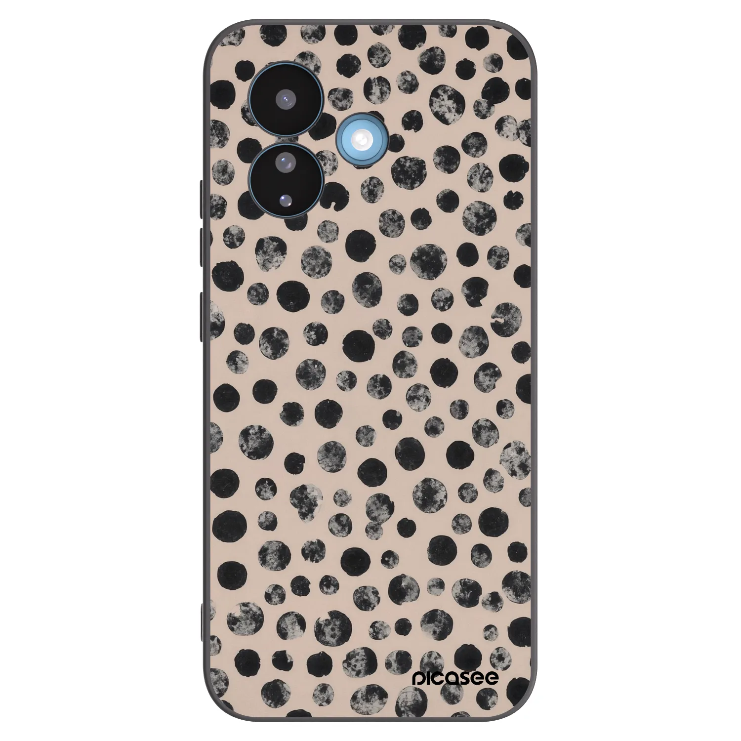 Picasee silikonski črni ovitek za Xiaomi Redmi Note 17 Pro 5G - Dots