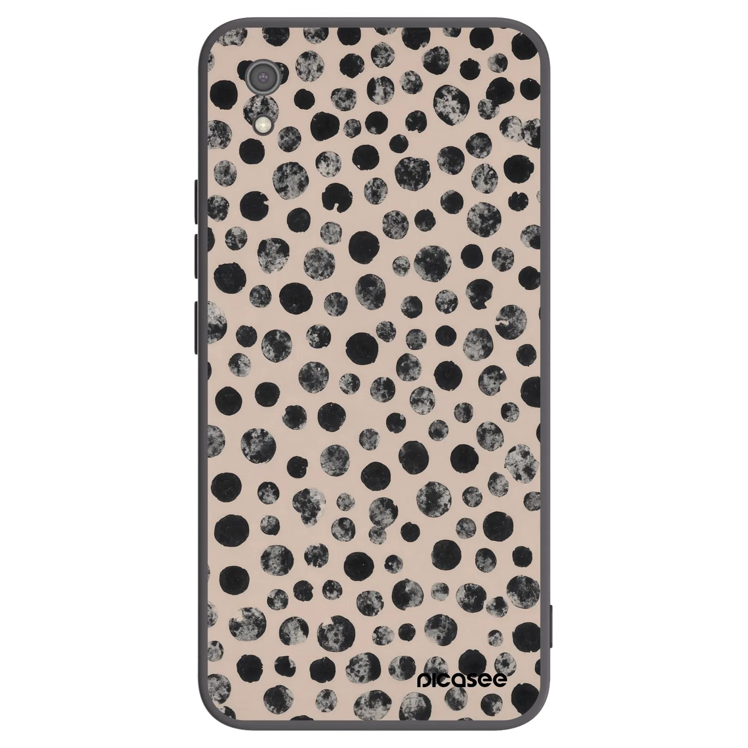Picasee silikonski črni ovitek za Xiaomi Redmi 7A - Dots