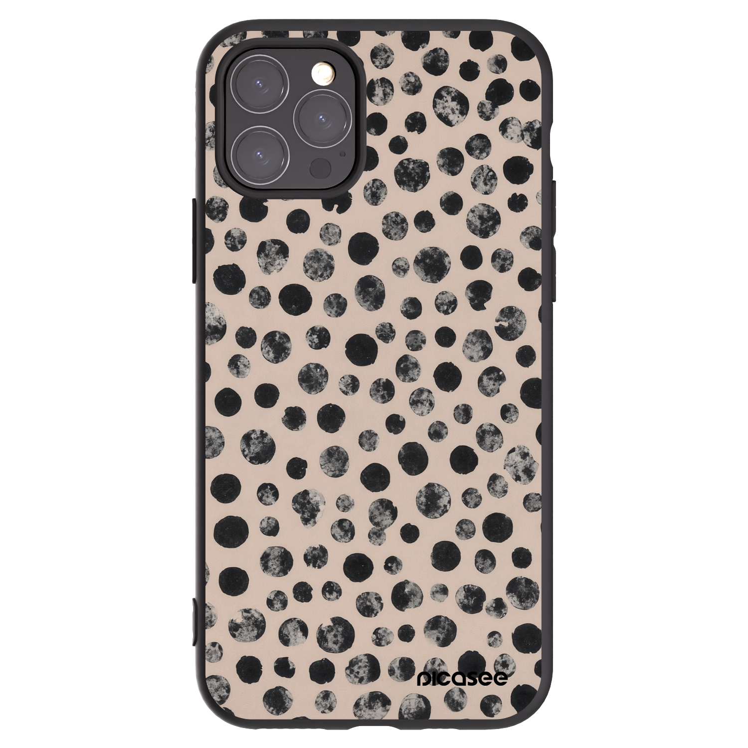 Picasee silikonski črni ovitek za Apple iPhone 11 Pro - Dots
