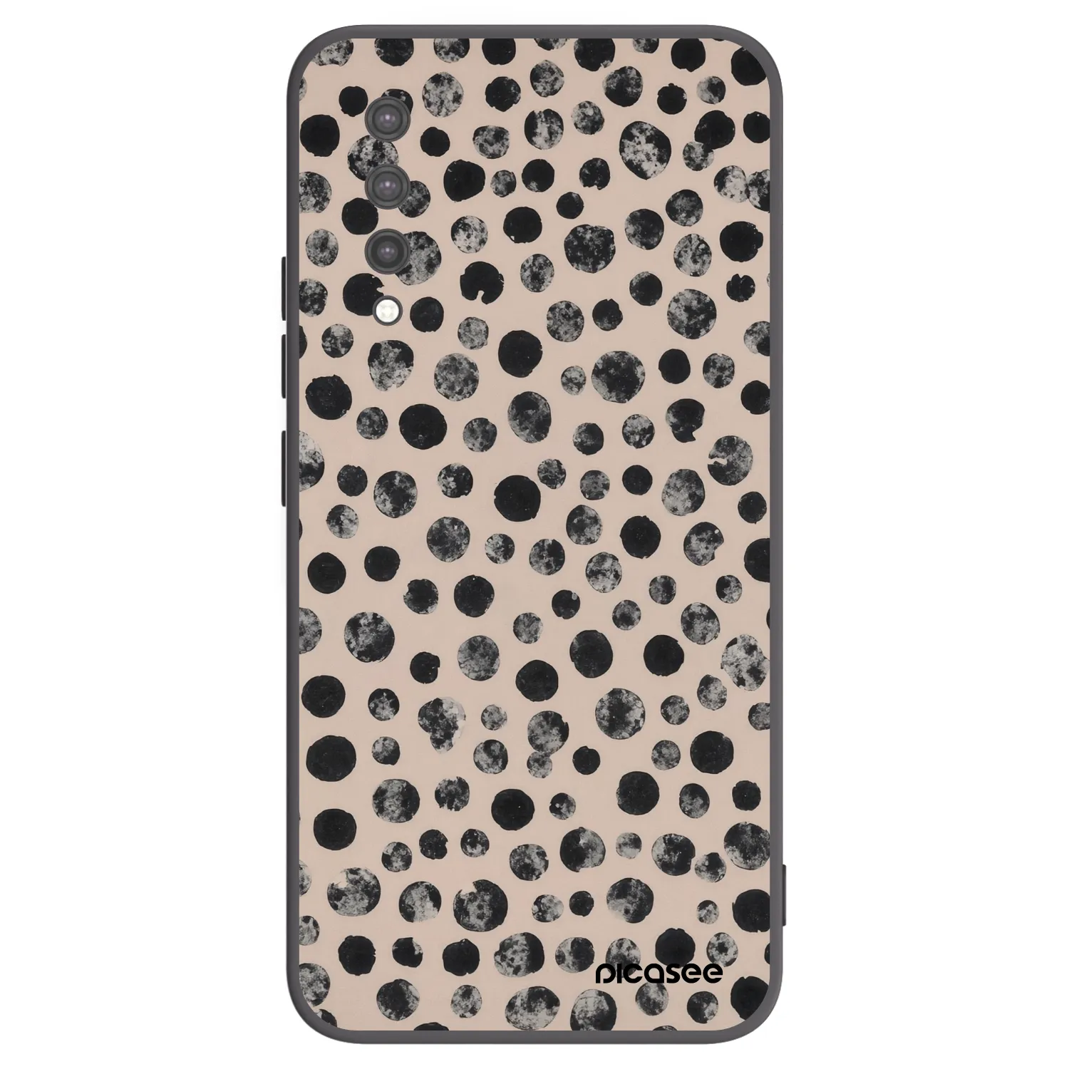 Picasee silikonski črni ovitek za Xiaomi Mi 9 Lite - Dots