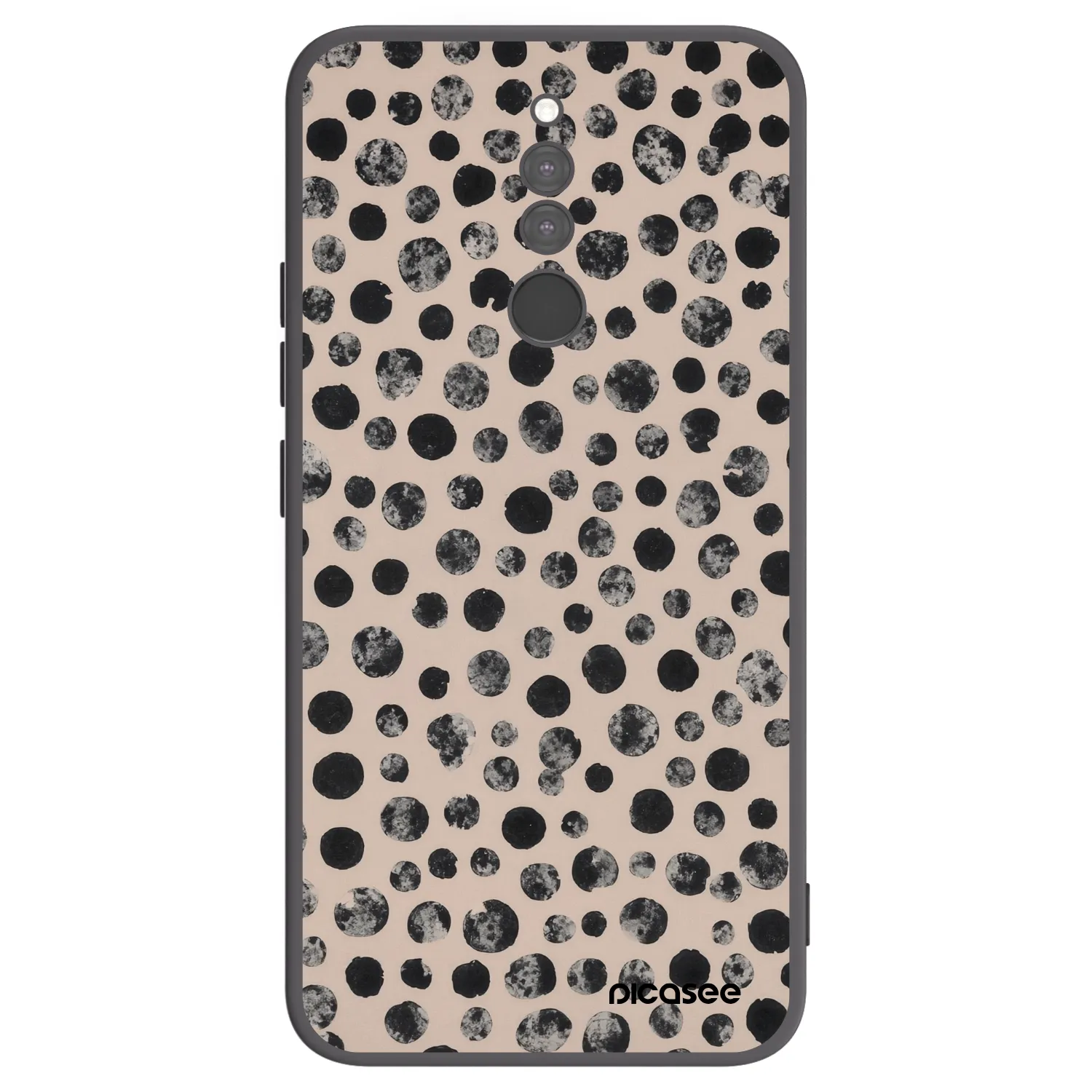 Picasee silikonski črni ovitek za Xiaomi Redmi 8 - Dots