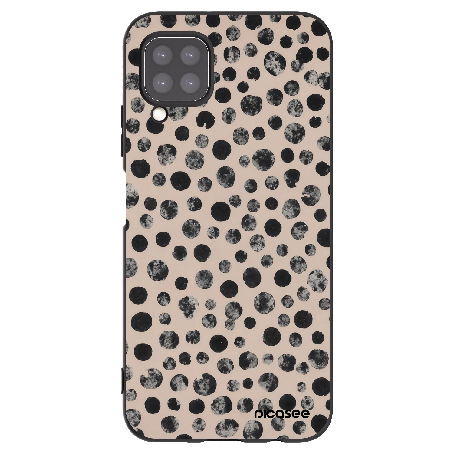Picasee silikonski črni ovitek za Huawei P40 Lite - Dots