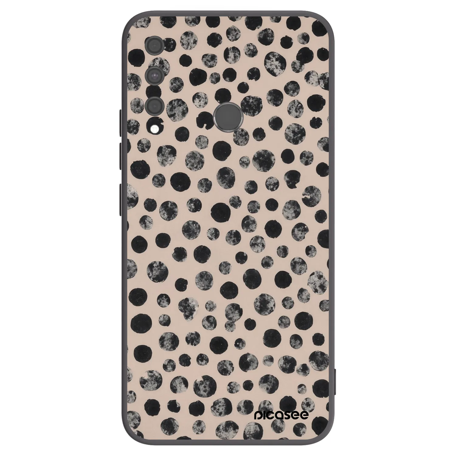 Picasee silikonski črni ovitek za Huawei P40 Lite E - Dots