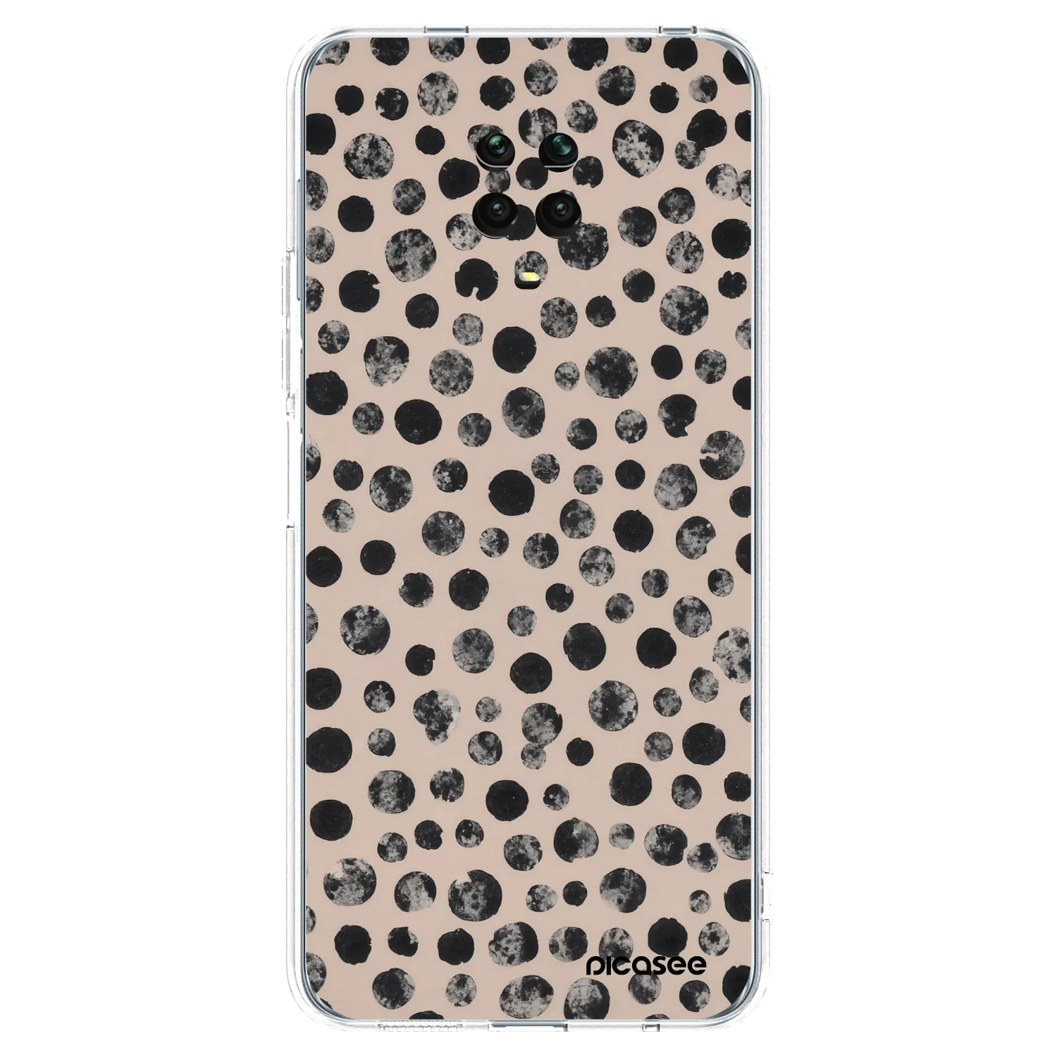 Picasee silikonski prozorni ovitek za Xiaomi Redmi Note 9 Pro - Dots