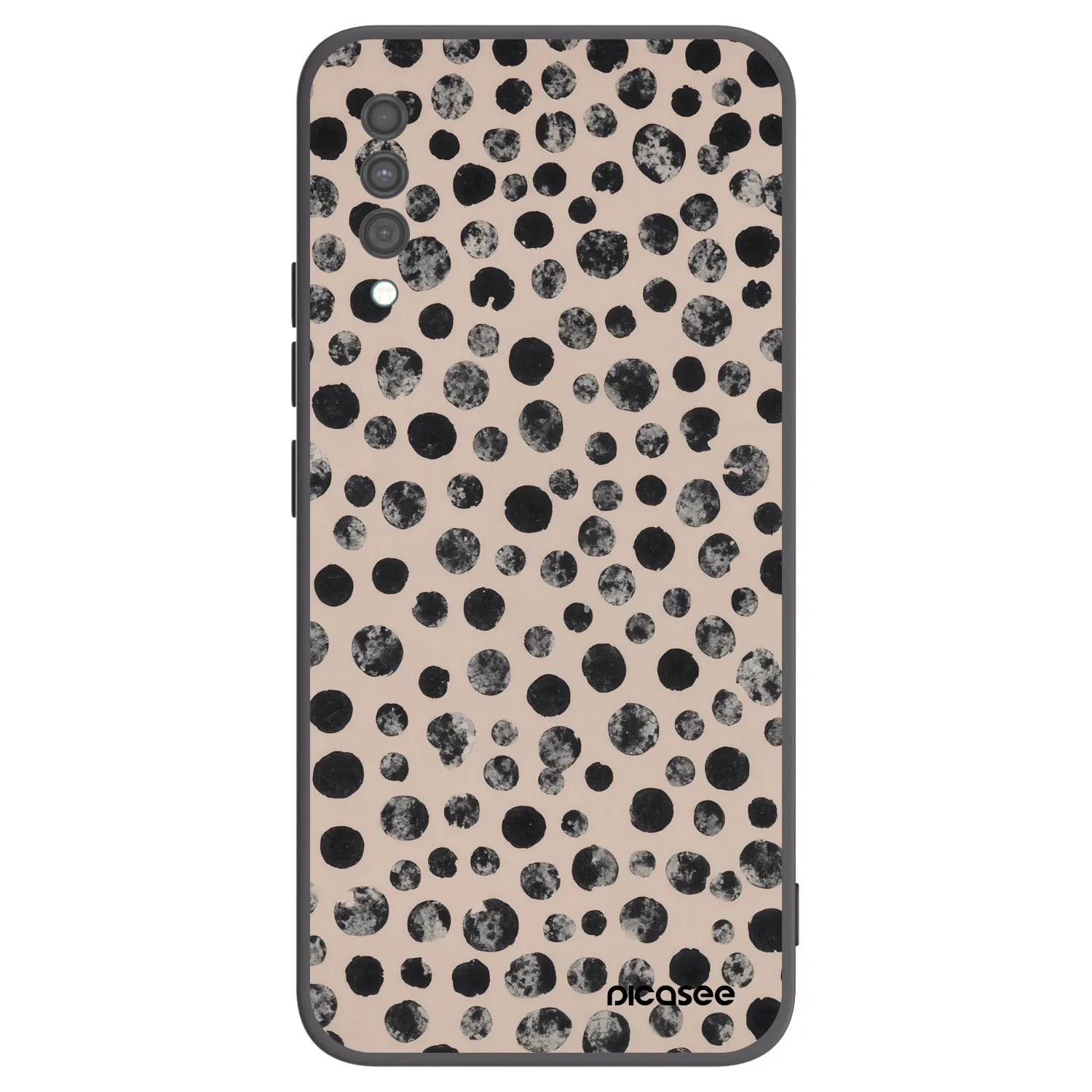 Picasee silikonski črni ovitek za Samsung Galaxy A30s A307F - Dots