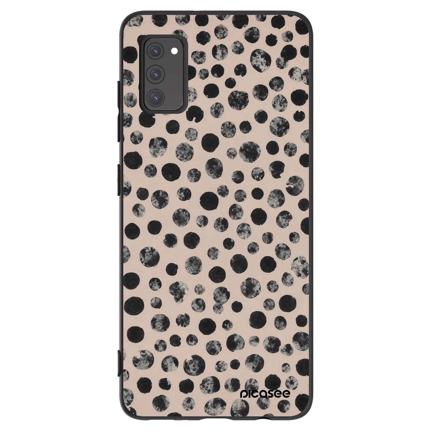Picasee silikonski črni ovitek za Samsung Galaxy A41 A415F - Dots