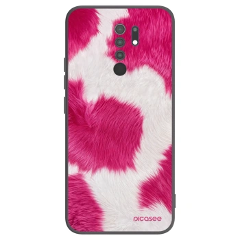 Picasee silikonski črni ovitek za Xiaomi Redmi 9 - Pink Moo
