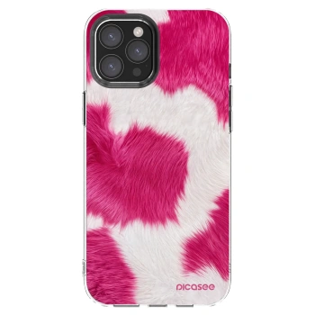 Picasee silikonski prozorni ovitek za Apple iPhone 12 Pro Max - Pink Moo