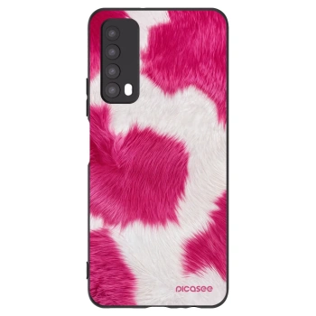 Picasee silikonski črni ovitek za Huawei P Smart 2021 - Pink Moo