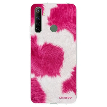 Picasee silikonski prozorni ovitek za Realme 6i - Pink Moo